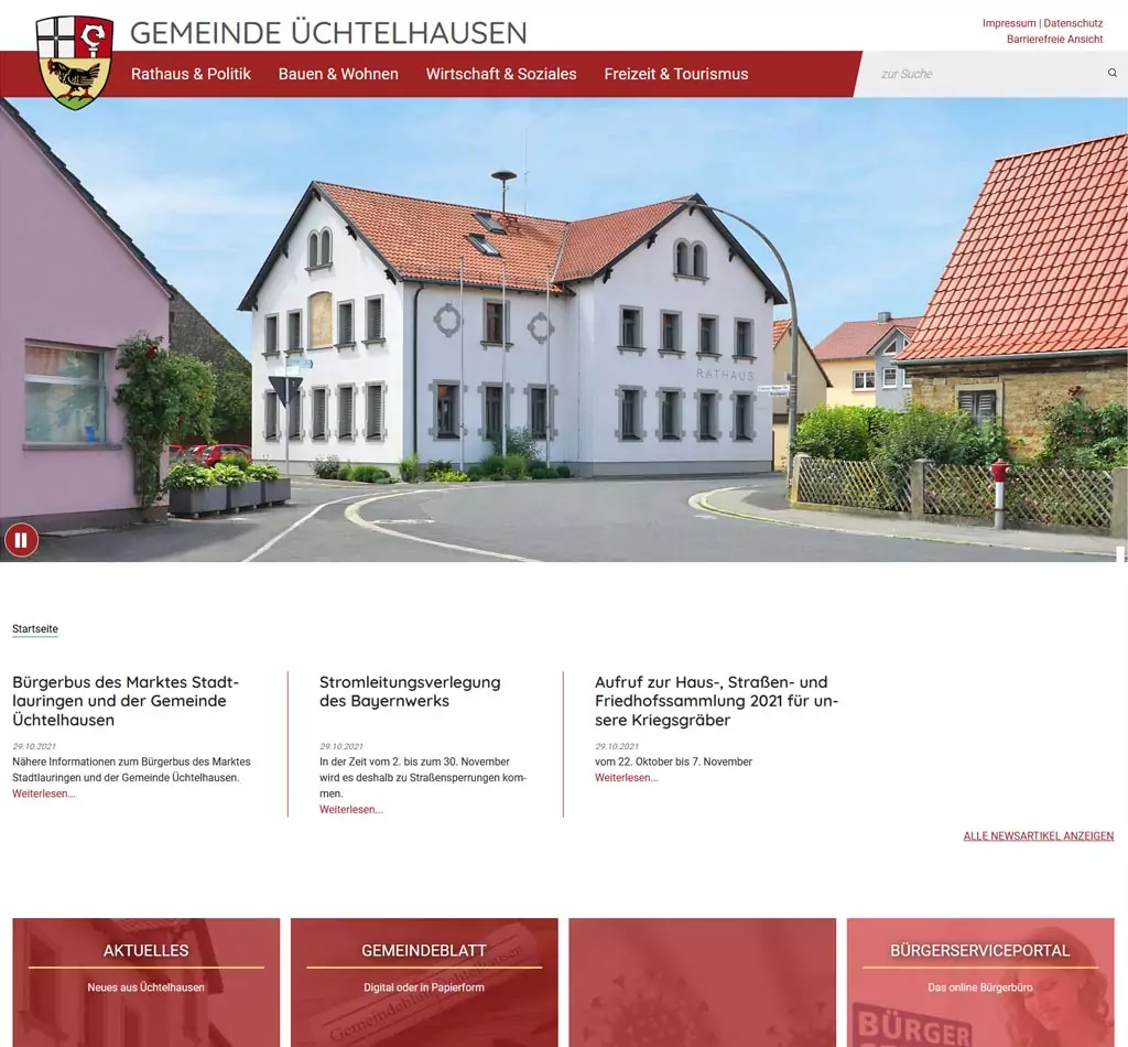 Webseite erstellen für Gemeinde