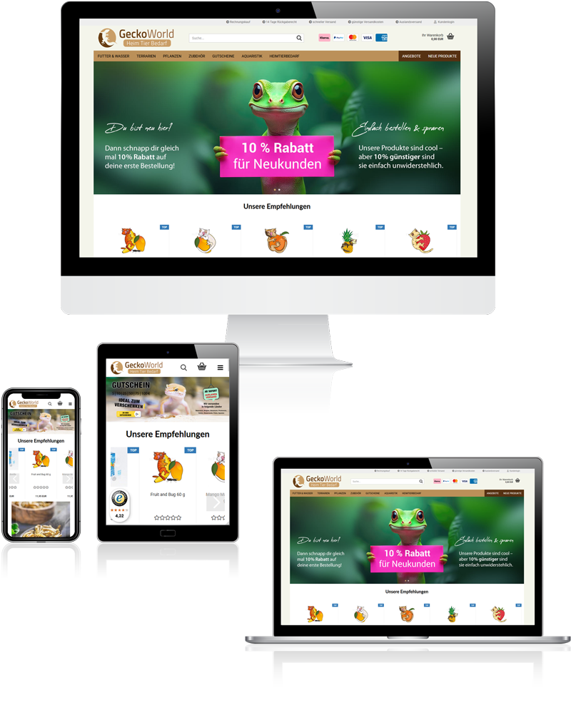 Onlineshop einrichten